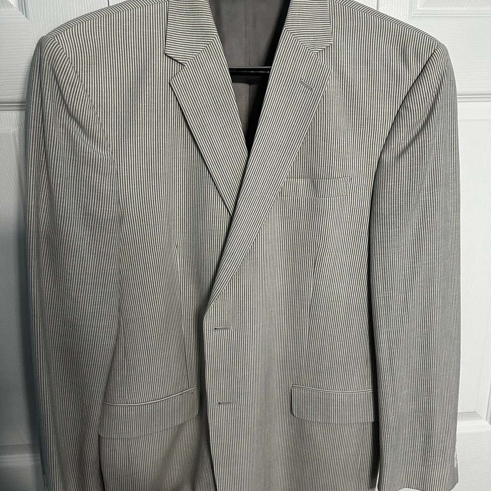 Jos. A. Bank Gray Pinstripe Blazer